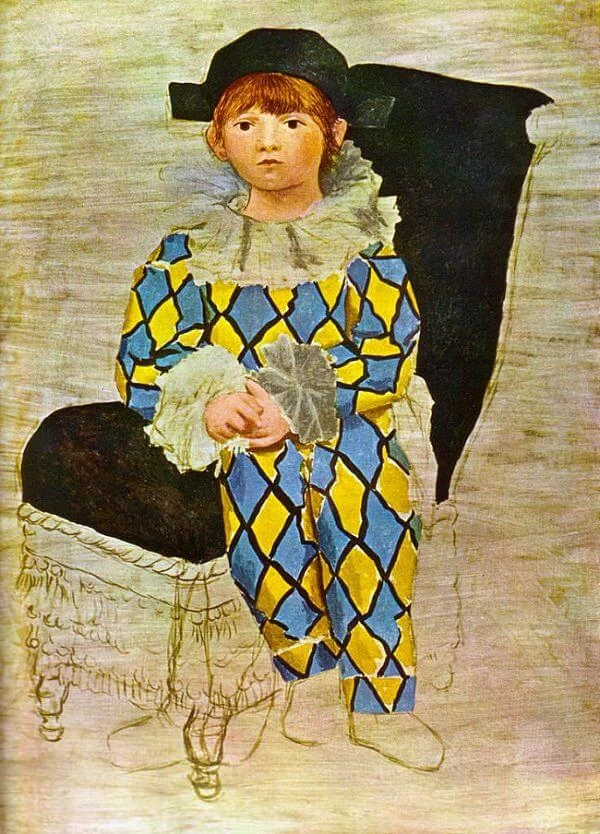 Paul in un vestito da clown, 1924